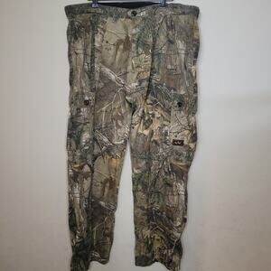 Vintage Walls Hunting Pants Mens 42x32 Realtree Camo Cargo Adjustable Waist XL